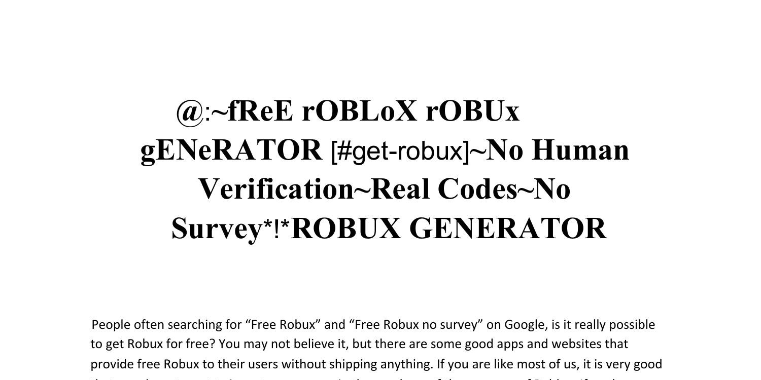 Free Codes For Robux - Google Search, PDF, Computing