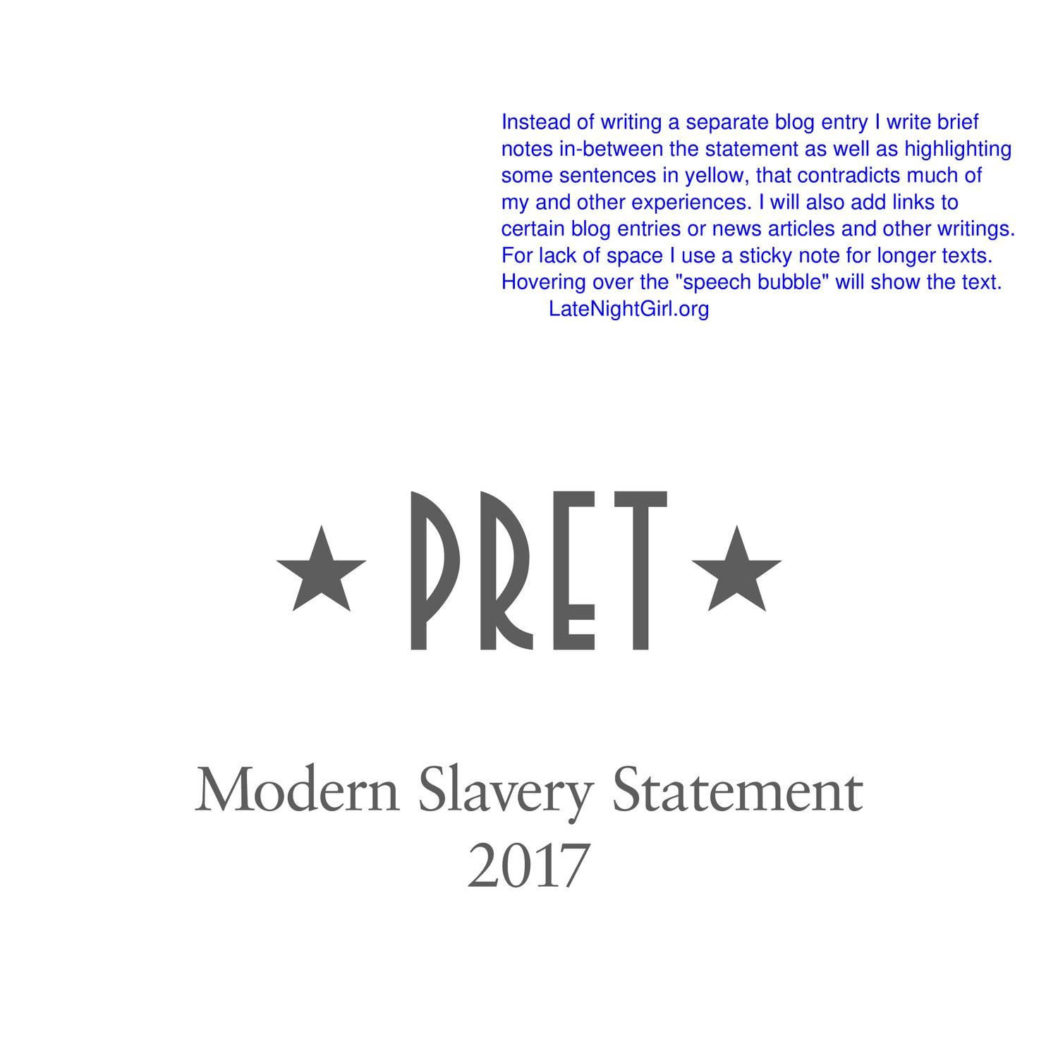 Pret Modern Day Slavery Statement 2017 + My Comments.pdf DocDroid