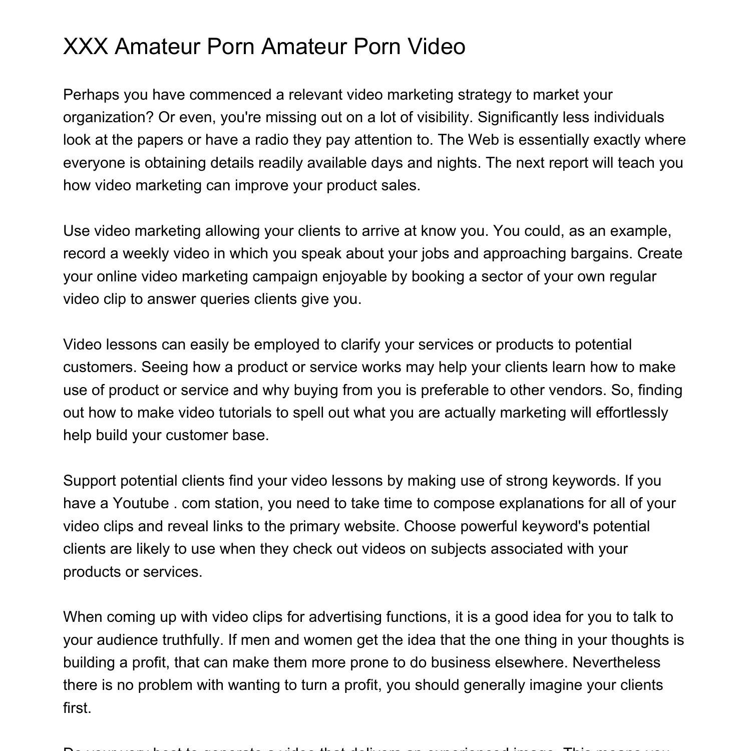 1500px x 1500px - XXX Amateur Porn Amateur Porn Videowjkwr.pdf.pdf | DocDroid