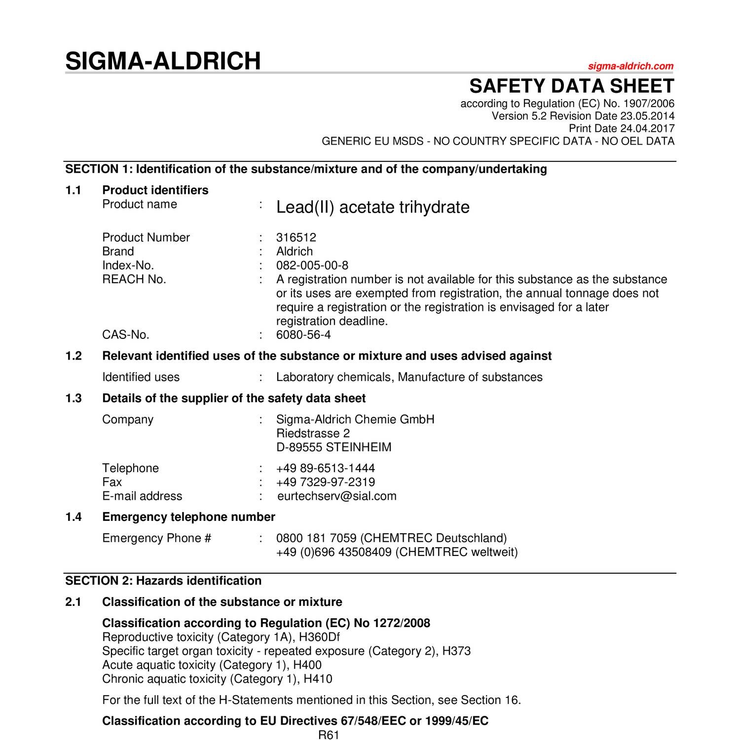 Lead(II) acetate trihydrate SA.pdf DocDroid