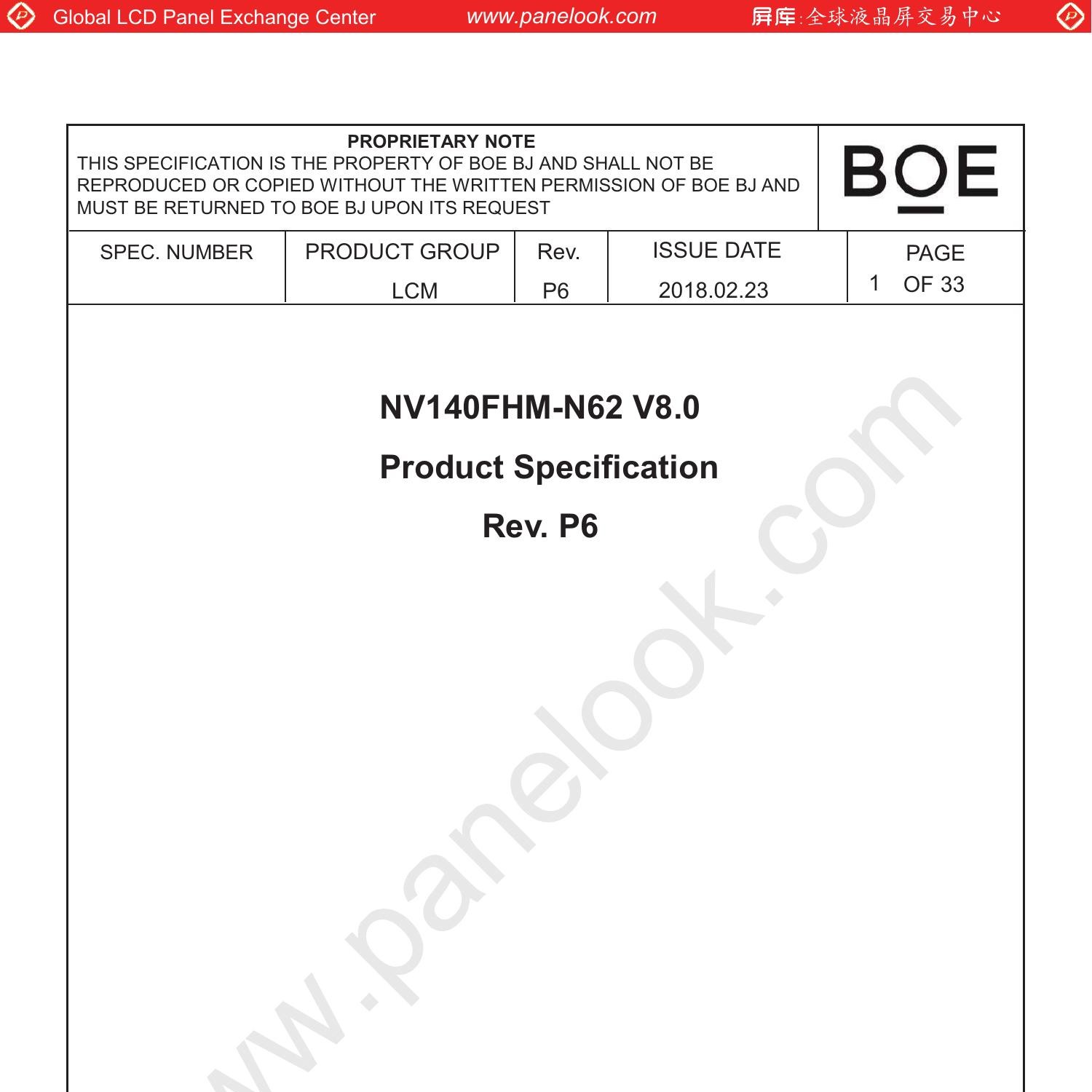 NV140FHM-N62_V8.0_Rev.P6_20180223_201911064995_unlocked.pdf | DocDroid