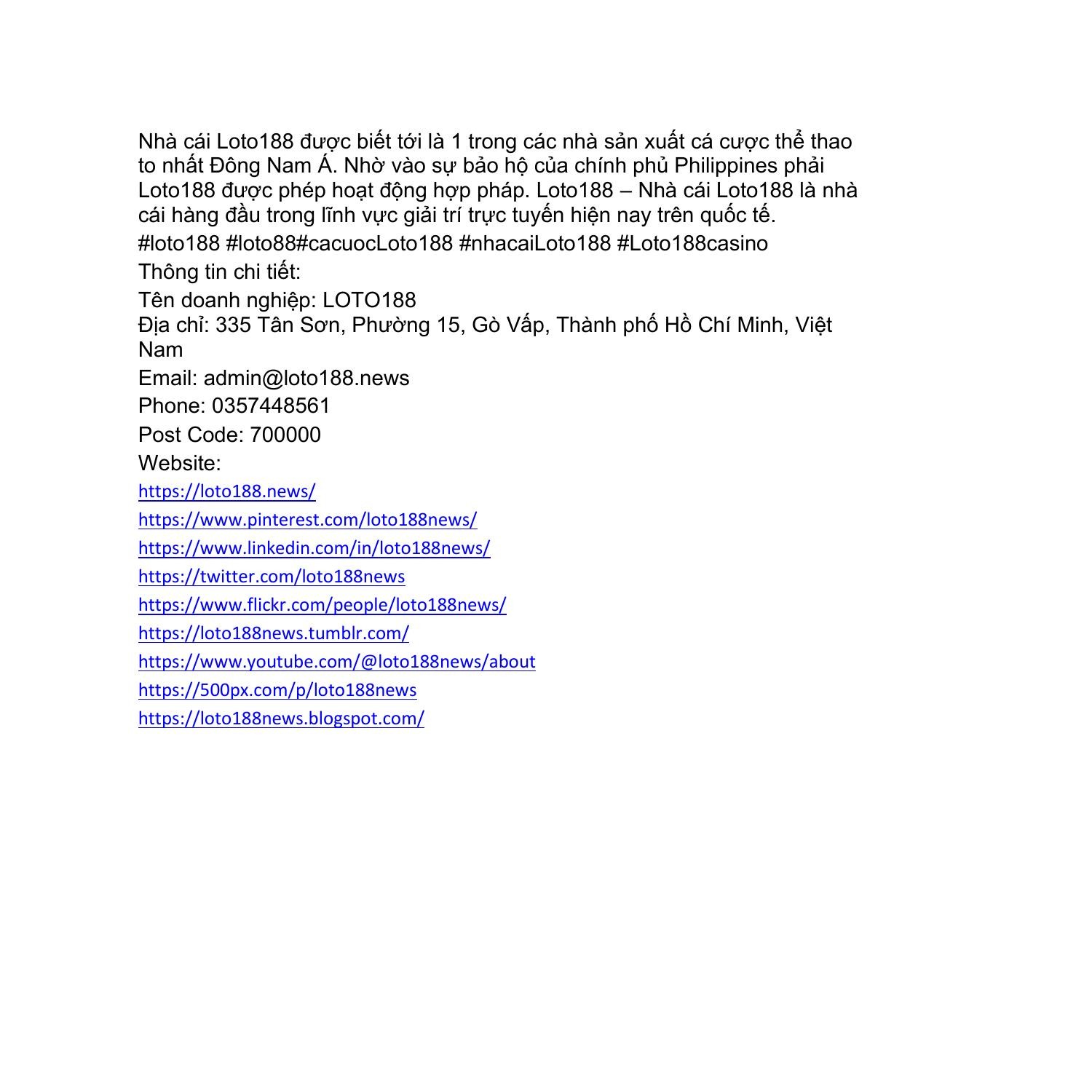 Loto188 Chơi Lô Đề Online - https//loto188.foo/ - Cơ Hội Đổi Đời