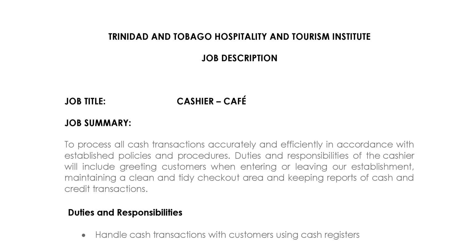 CASHIER JOB DESCRIPTION visual data 2