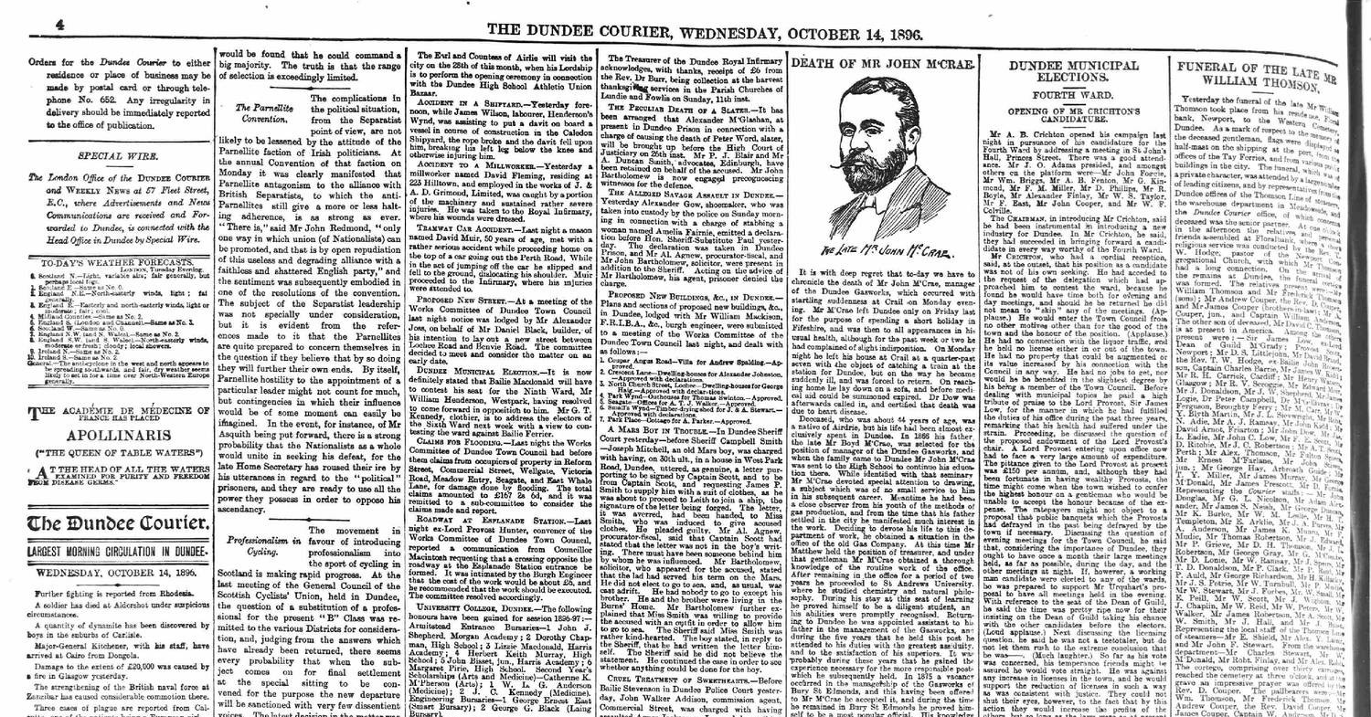 Dundee Courier Wednesday 14 October 1896.pdf DocDroid