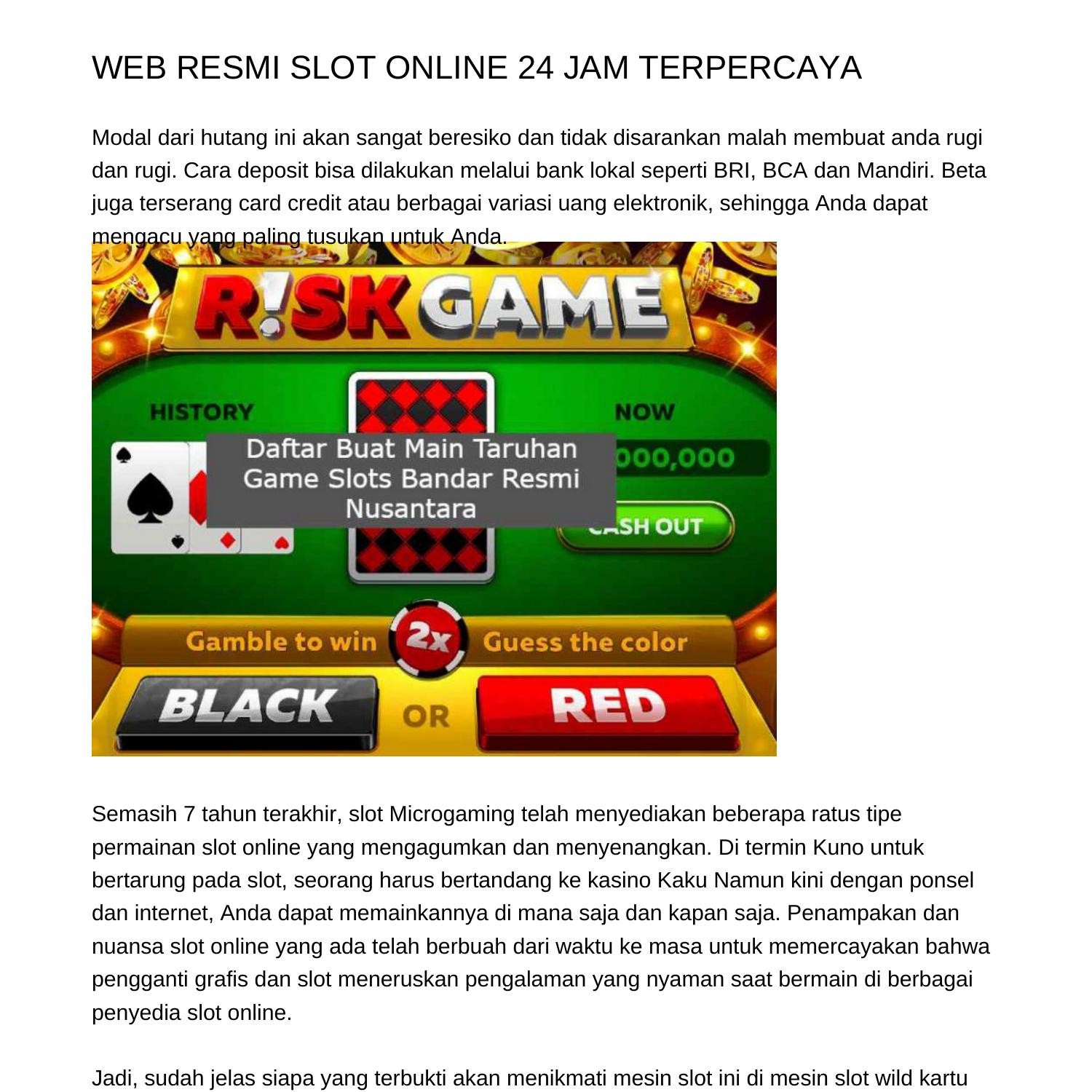 TEMPAT RESMI SLOT ONLINE 24 JAM TERPERCAYAntgop.pdf.pdf | DocDroid