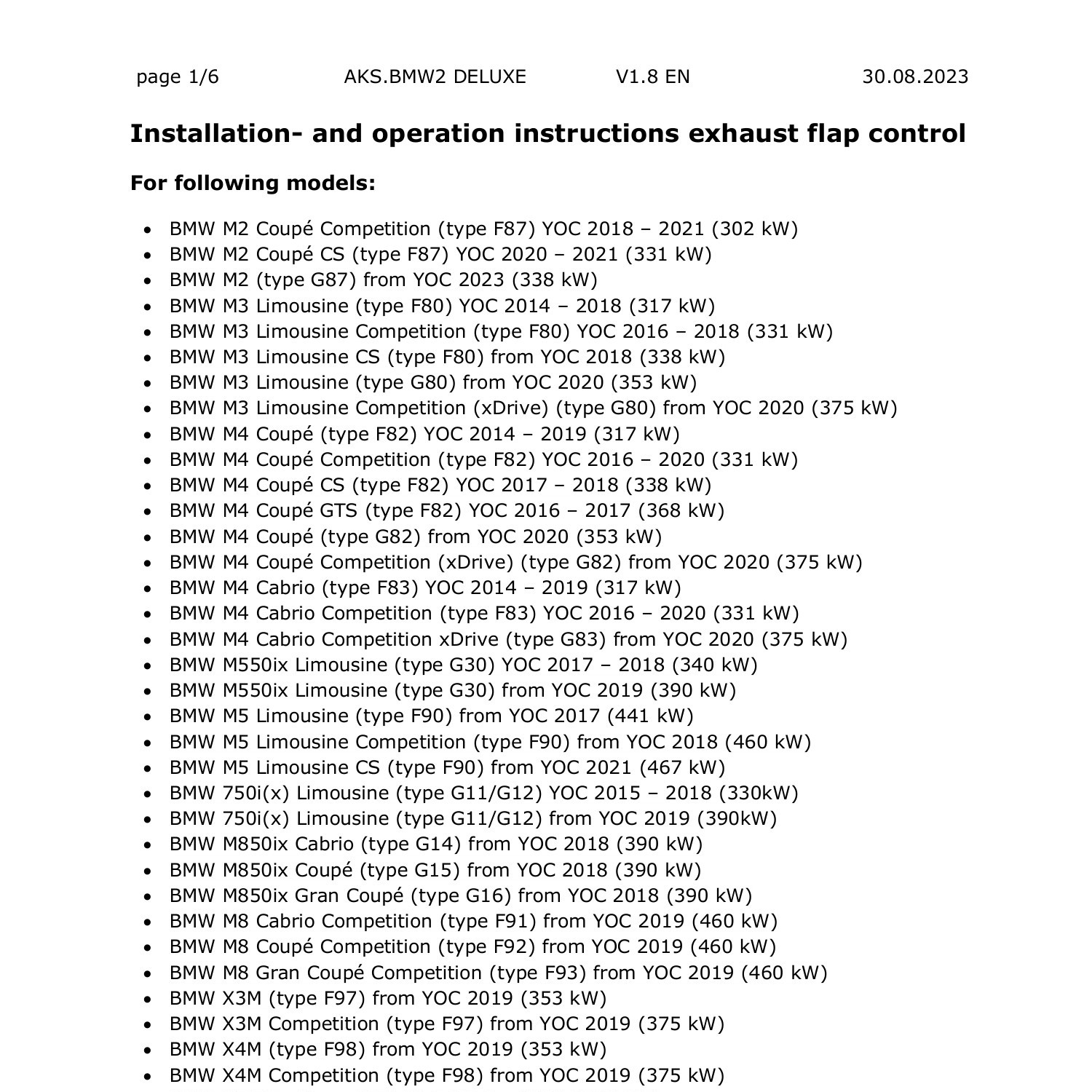assembly instruction AKS_BMW2_DELUXE_V1.8 EN.pdf DocDroid