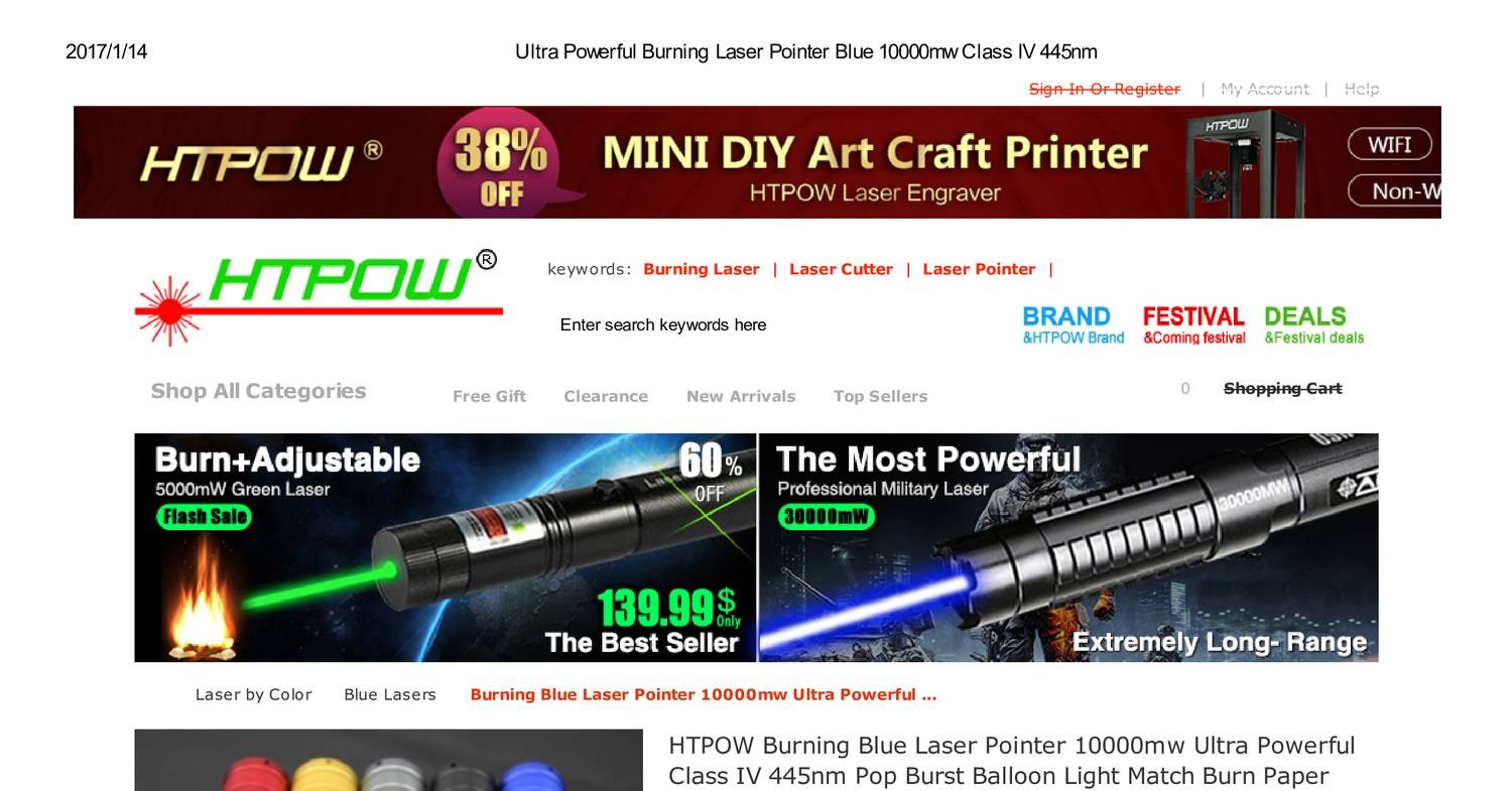 Ultra powerful burning laser pointer blue 10000mw class iv 445nm pdf