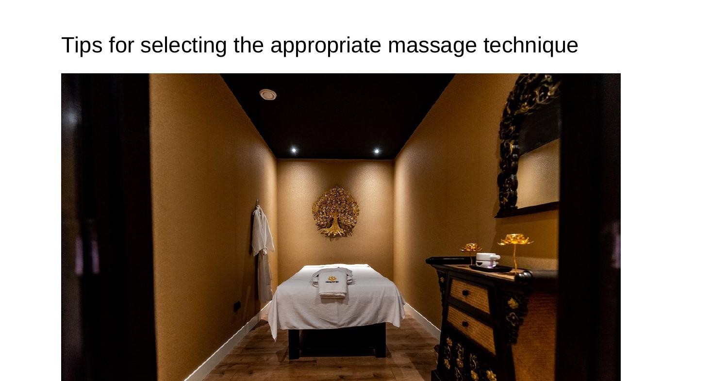 Tips for choosing the right massage techniquempvvk.pdf.pdf DocDroid