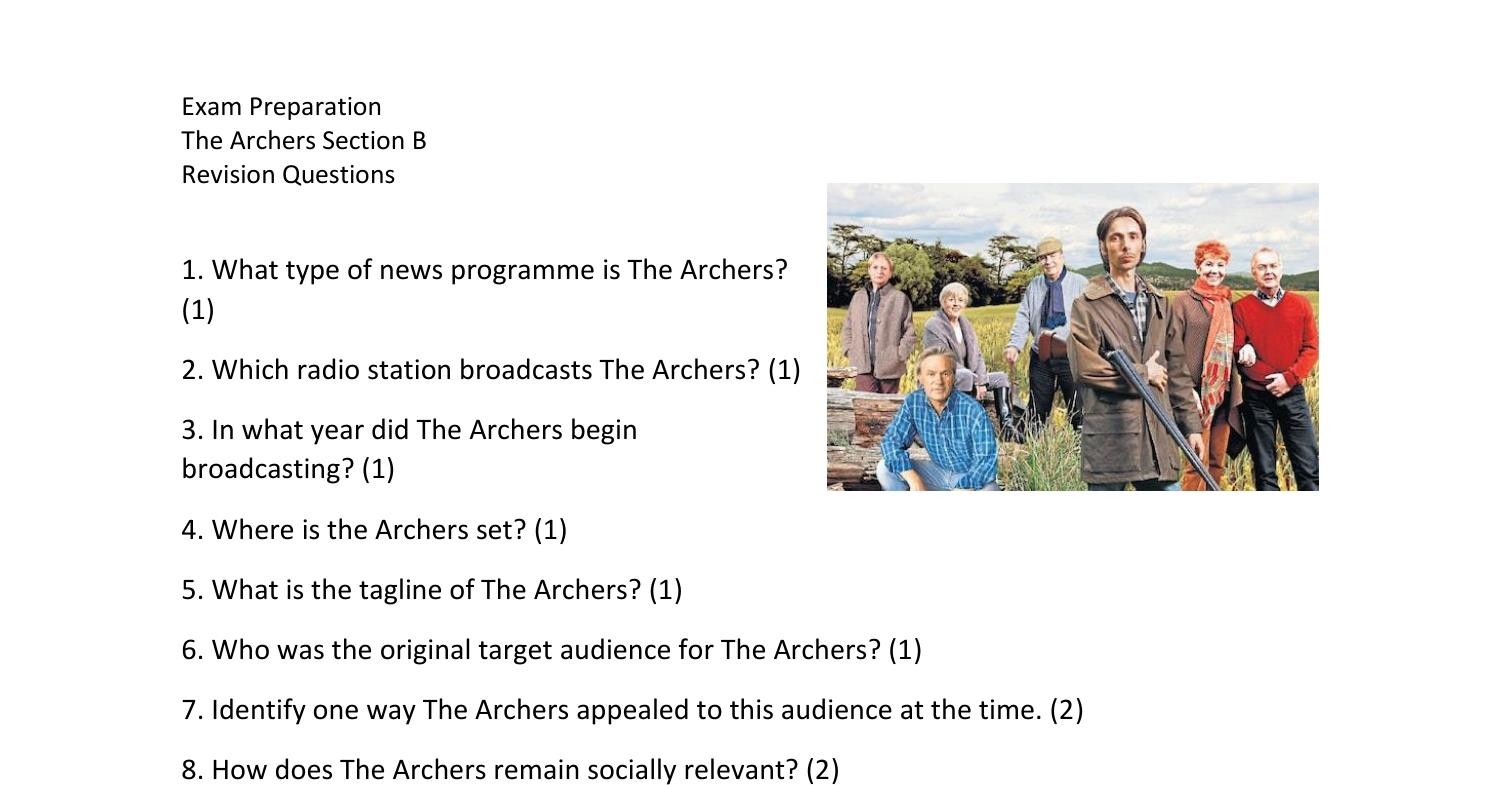 The Archers Section B Revision Questions.docx DocDroid