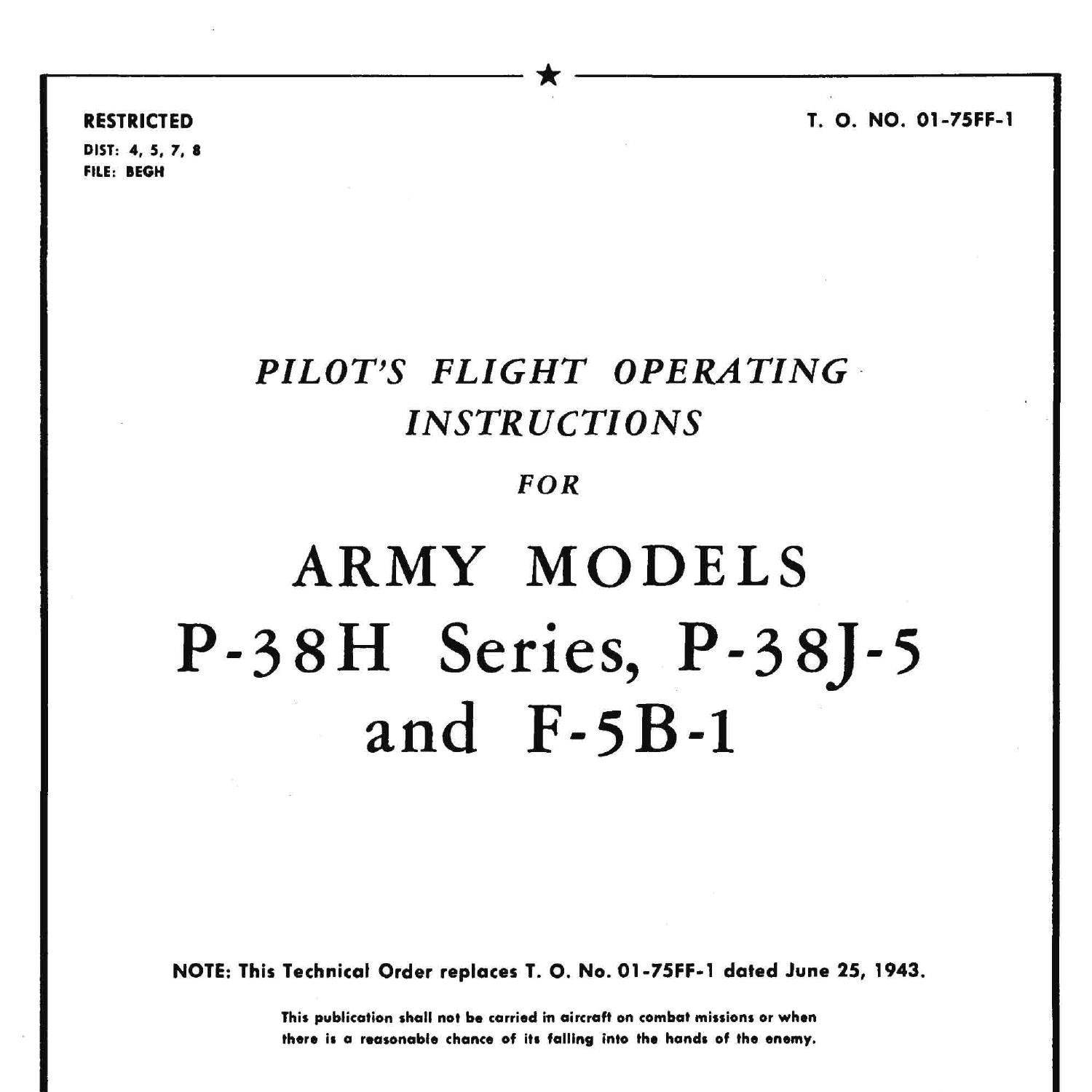 Lockheed P-38HJ-5 & F-5B-1 Lightning Pilots Operating Instructions.pdf ...