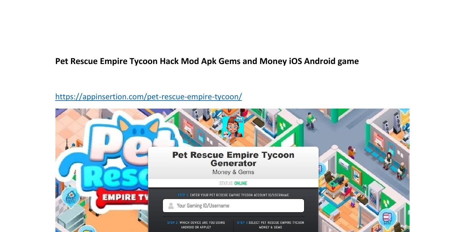 Pet Rescue Empire Tycoon - Idle Management Game