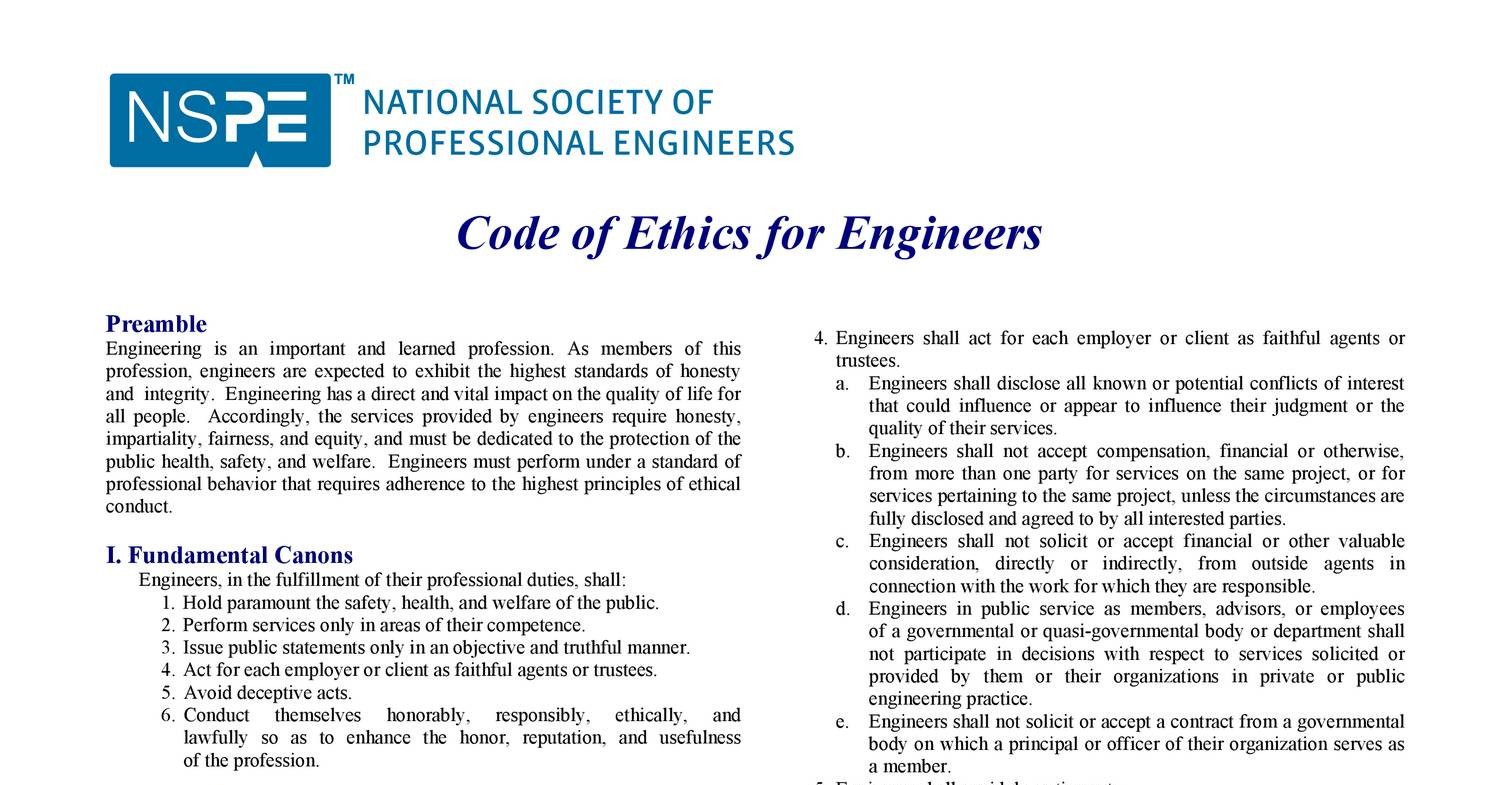 NSPE Code OF ETHICS.pdf DocDroid