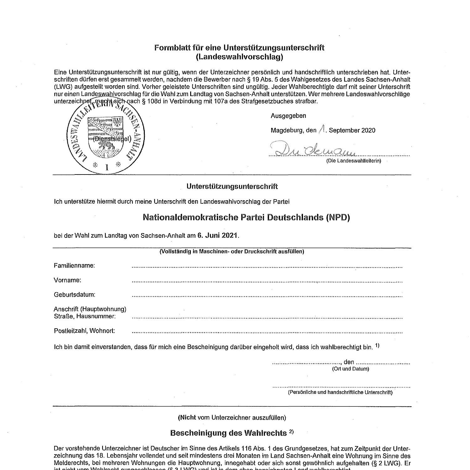 Formblatt Unterstützungsunterschrift NPD.pdf | DocDroid