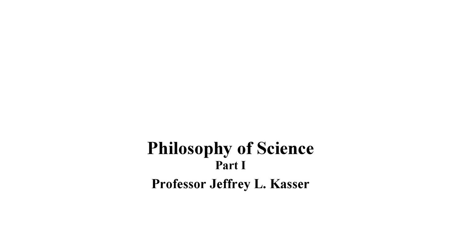essays of philosophy of science