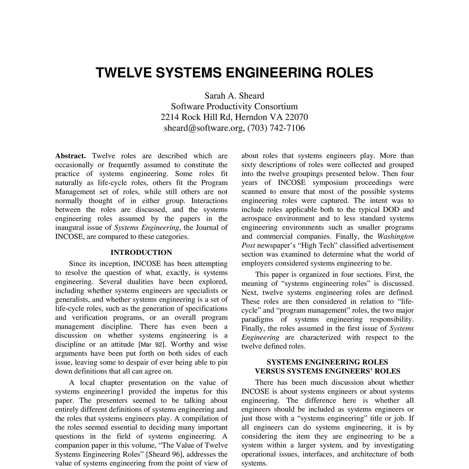 TWELVE SYSTEMS ENGINEERING ROLES.pdf | DocDroid