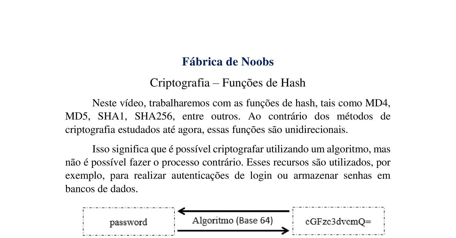 Criptografia - Funções Hash.pdf | DocDroid