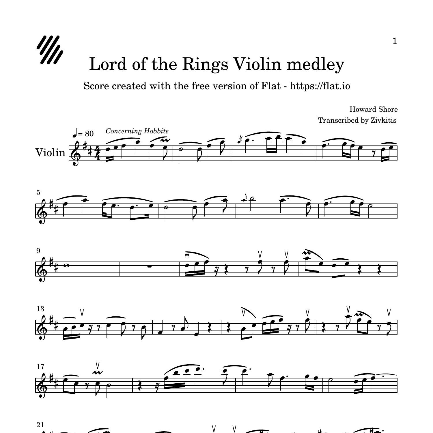 Latter Gør det ikke ørn Lord of the Rings Violin medley (1).pdf | DocDroid