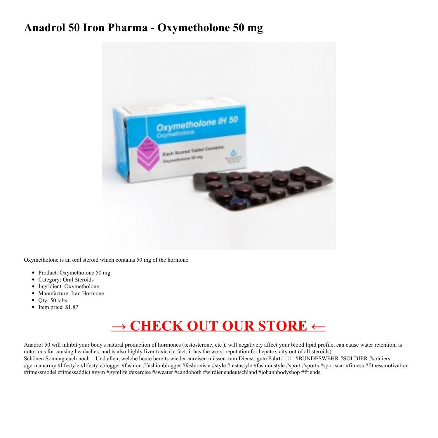 Anadrol 50 Iron Pharma Oxymetholone 50 mg.pdf DocDroid
