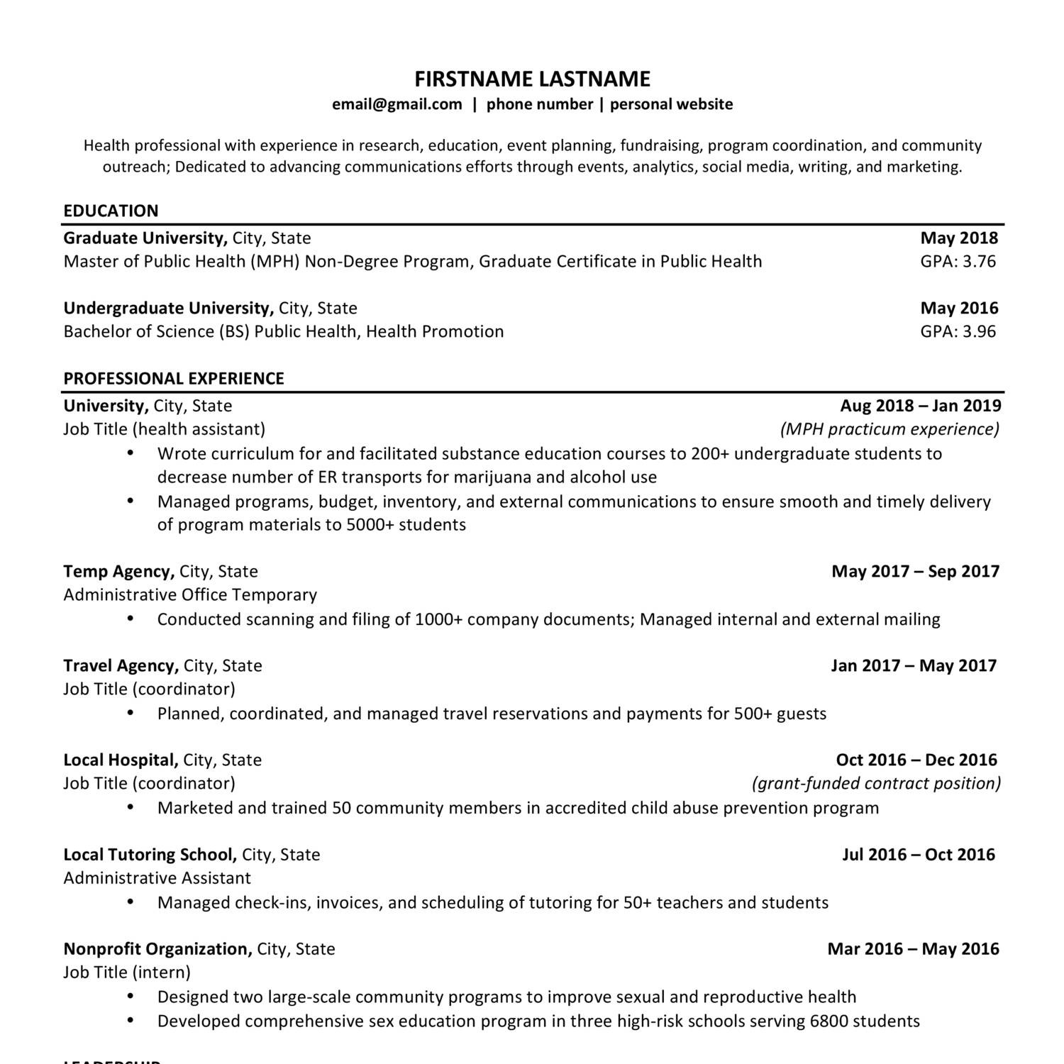 resume template libreoffice reddit