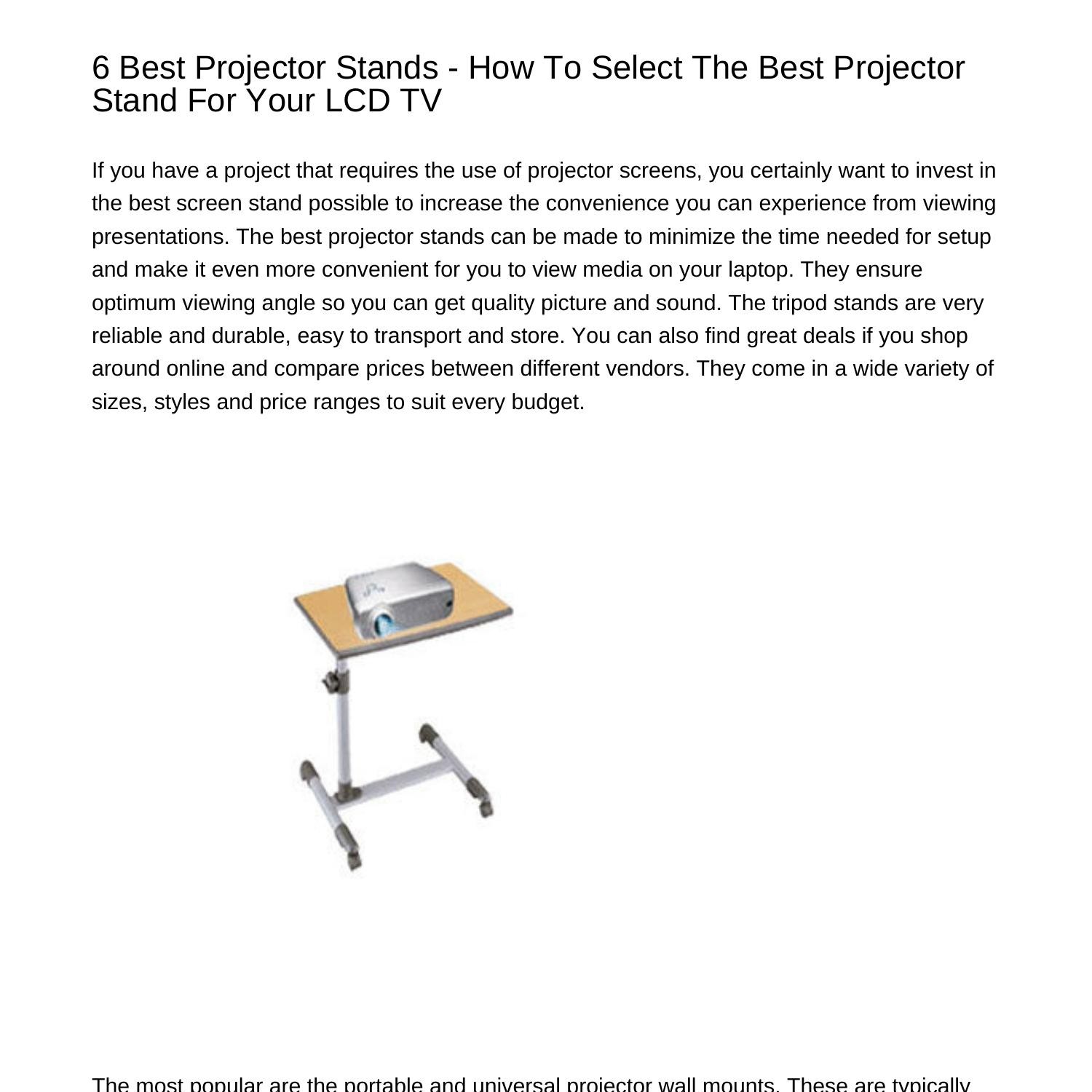 6 Best Projector Stands How To Select The Best Projector Stand For Your
