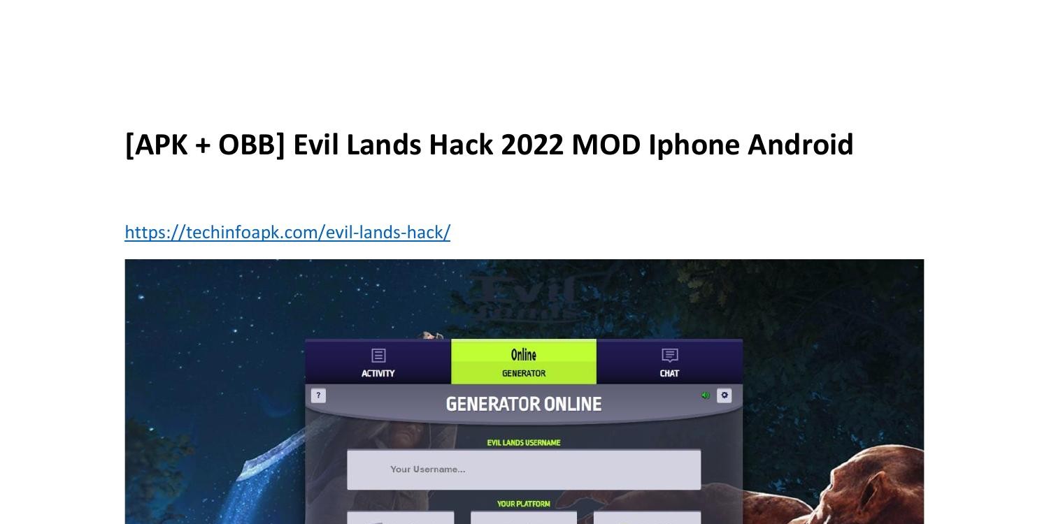 Download do APK de Evil Lands para Android