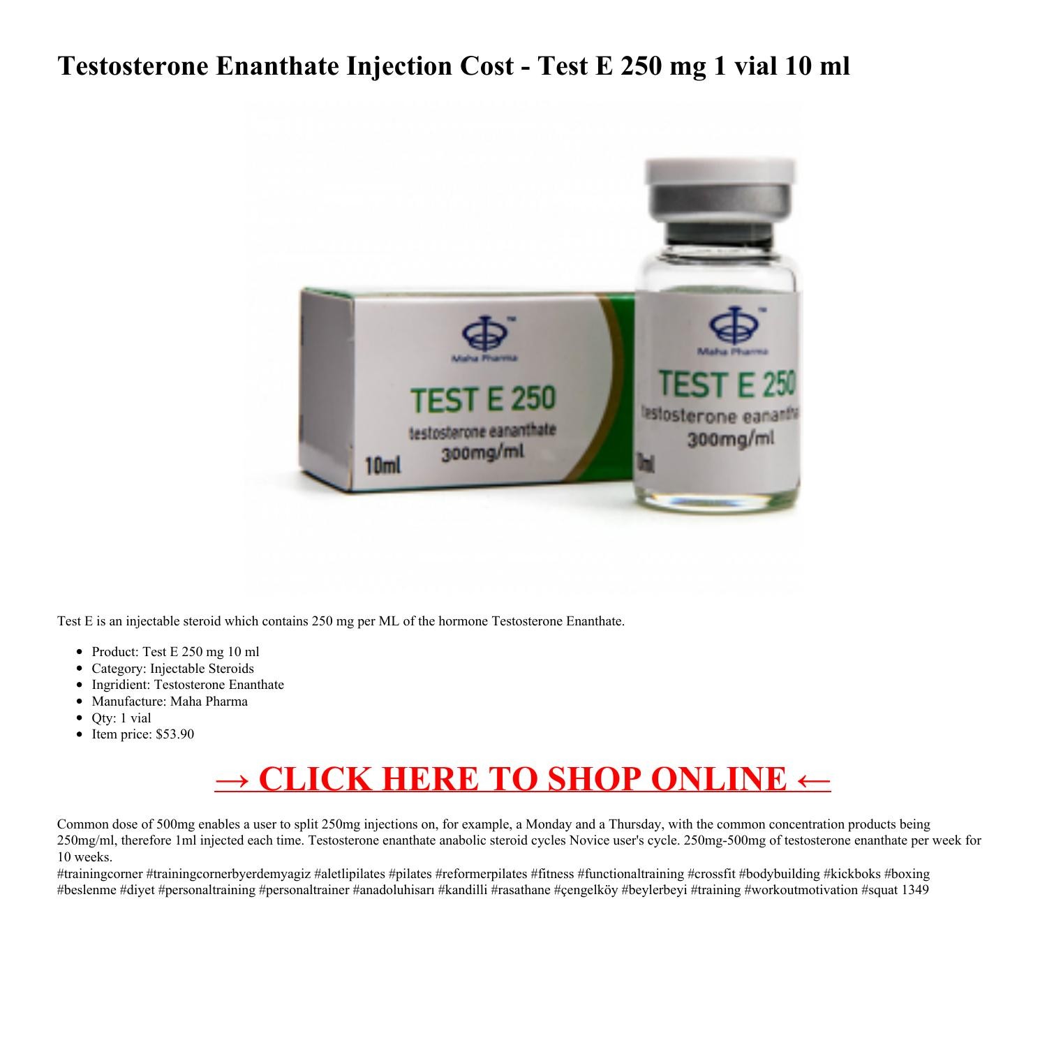 Testosterone Enanthate Injection Cost Test E 250 mg.pdf DocDroid