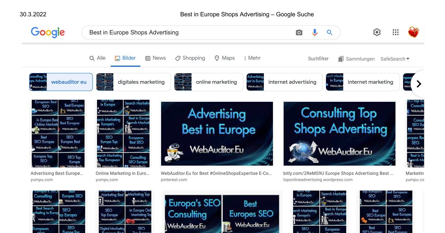 Best in Europe Shops Advertising Google Suche Consulting for Best SEO