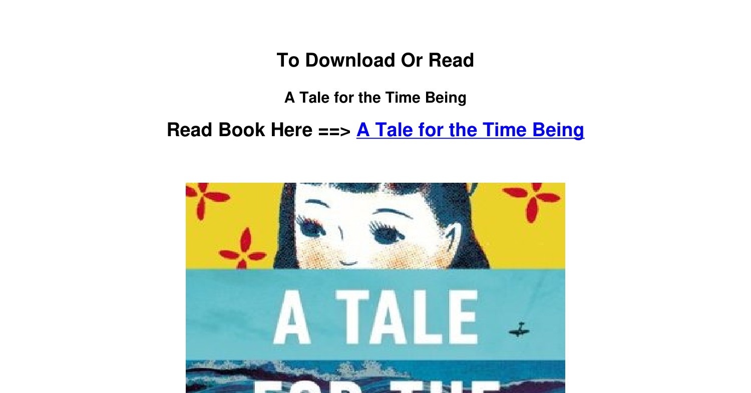 Download epub a tale for the time being by ruth ozeki pdf docdroid