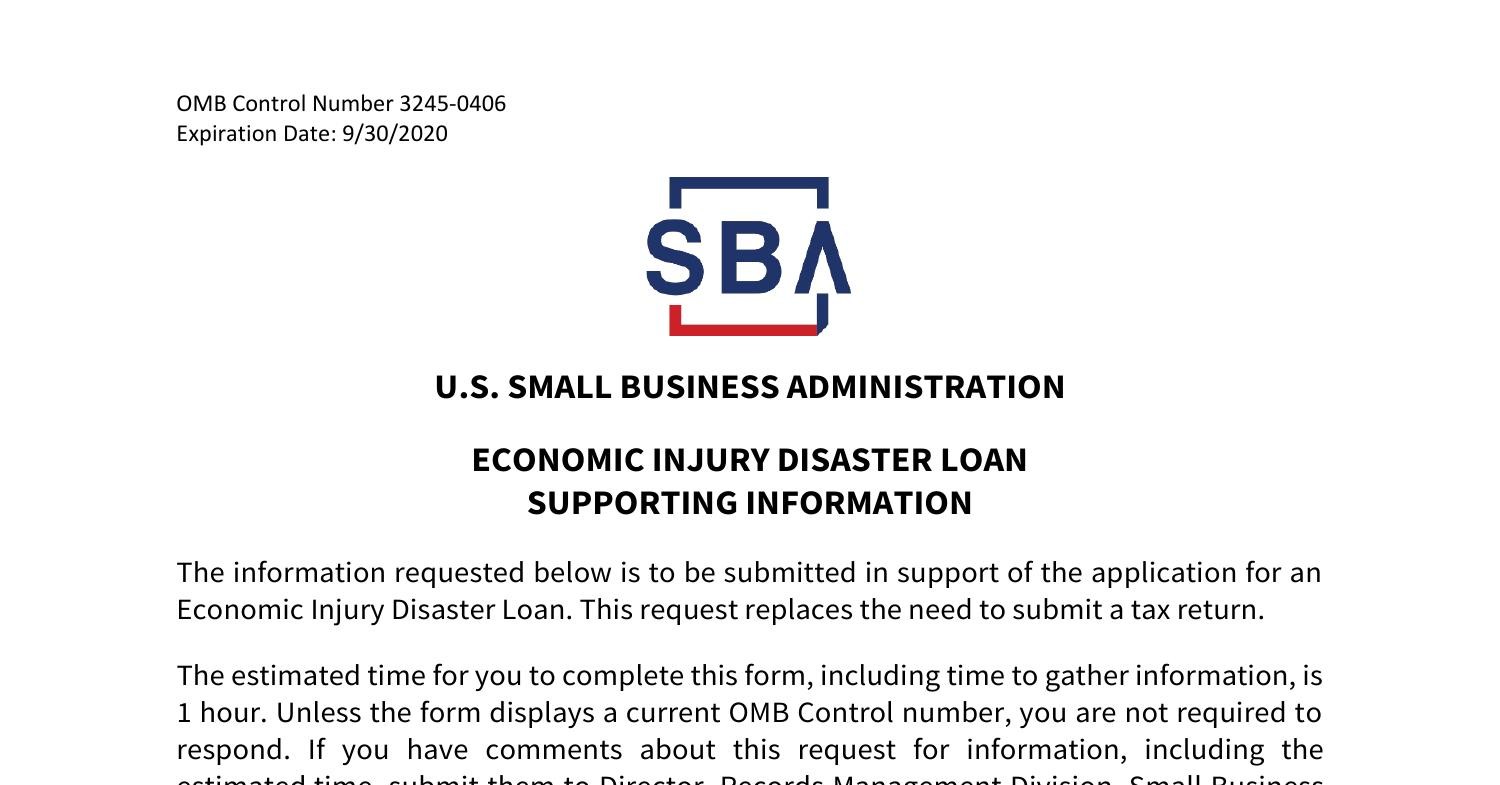 3502 Economic Injury Disaster Loan Supporting Information (1).pdf ...