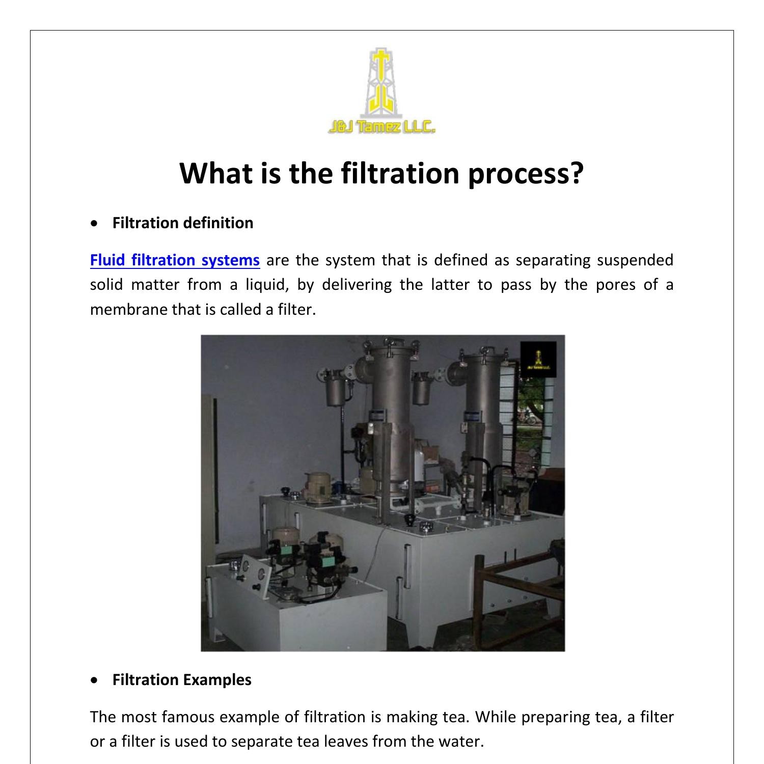 What Is The Filtration Process Pdf Docdroid
