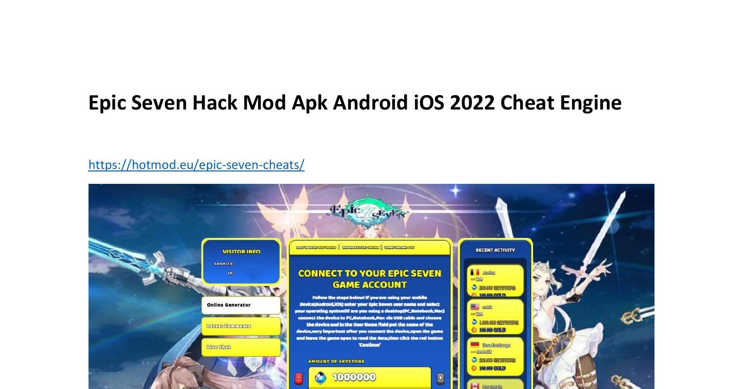 Epic Seven Hack Mod Apk Android iOS 2022 Cheat Engine.pdf