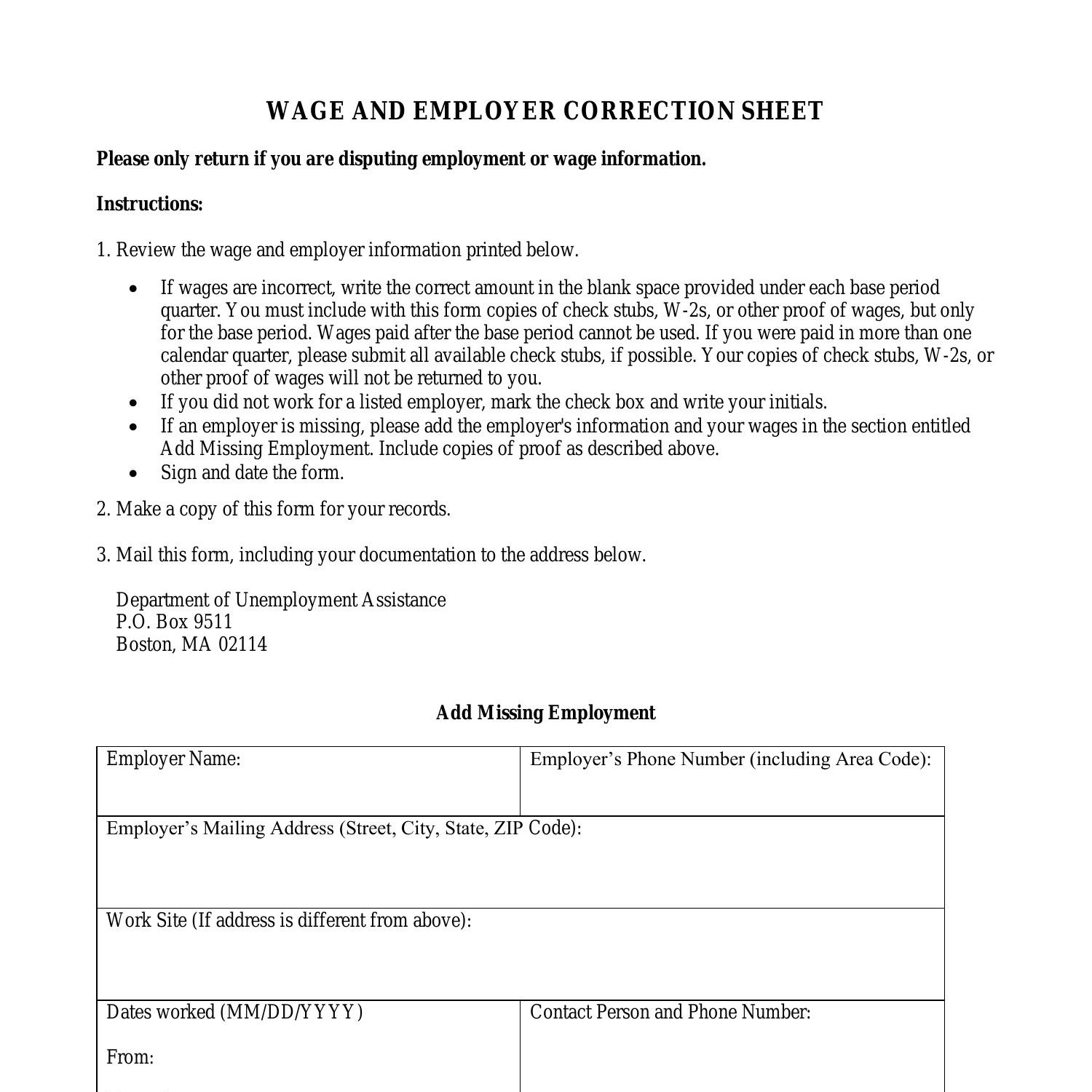 MA WAGE AND EMPLOYER CORRECTION SHEET.docx DocDroid