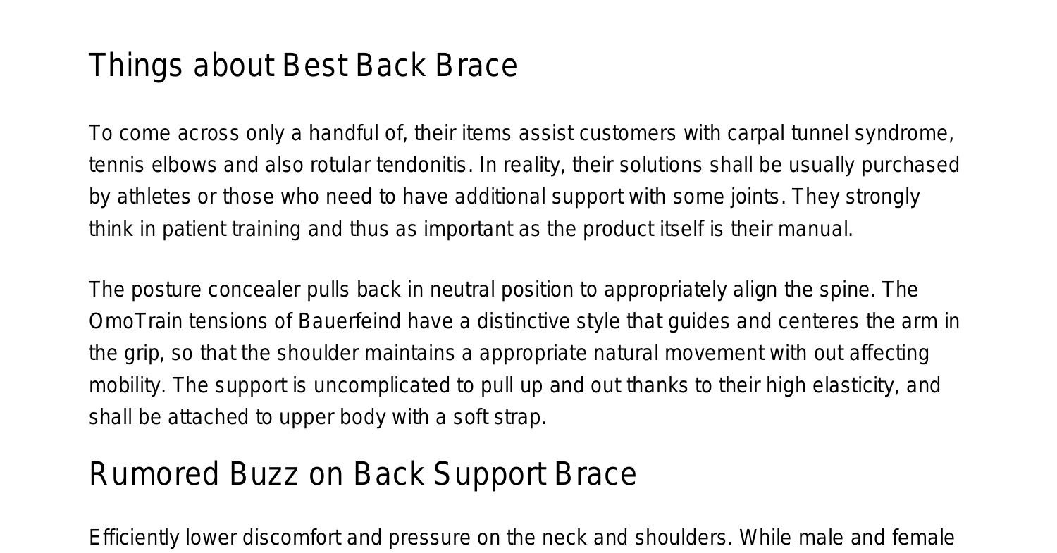 The Best Strategy To Use For Back Support Bracemqmxi.pdf.pdf DocDroid