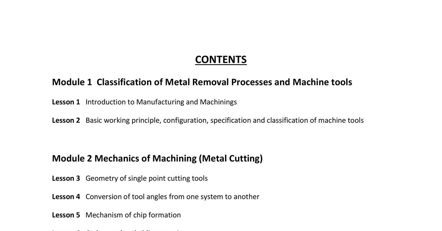 Manufacturing Processes ll (IIT Lecture Notes).pdf | DocDroid