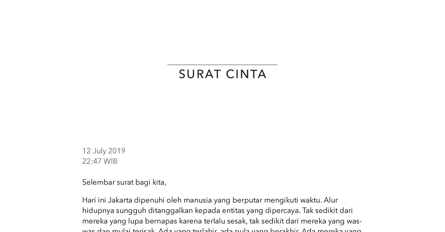 Surat Cinta Pdf Docdroid