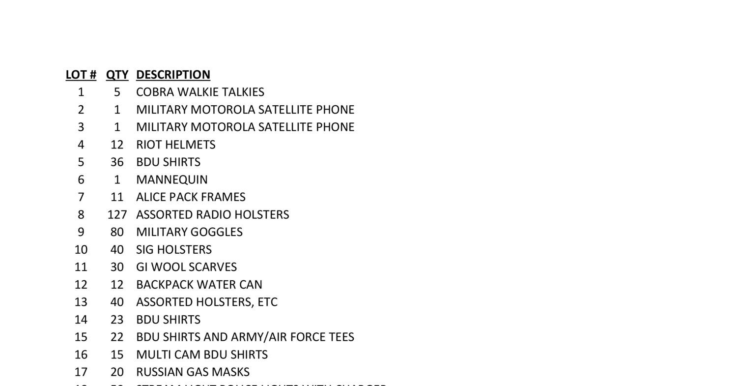 MILITARY SURPLUS INVENTORY.pdf DocDroid
