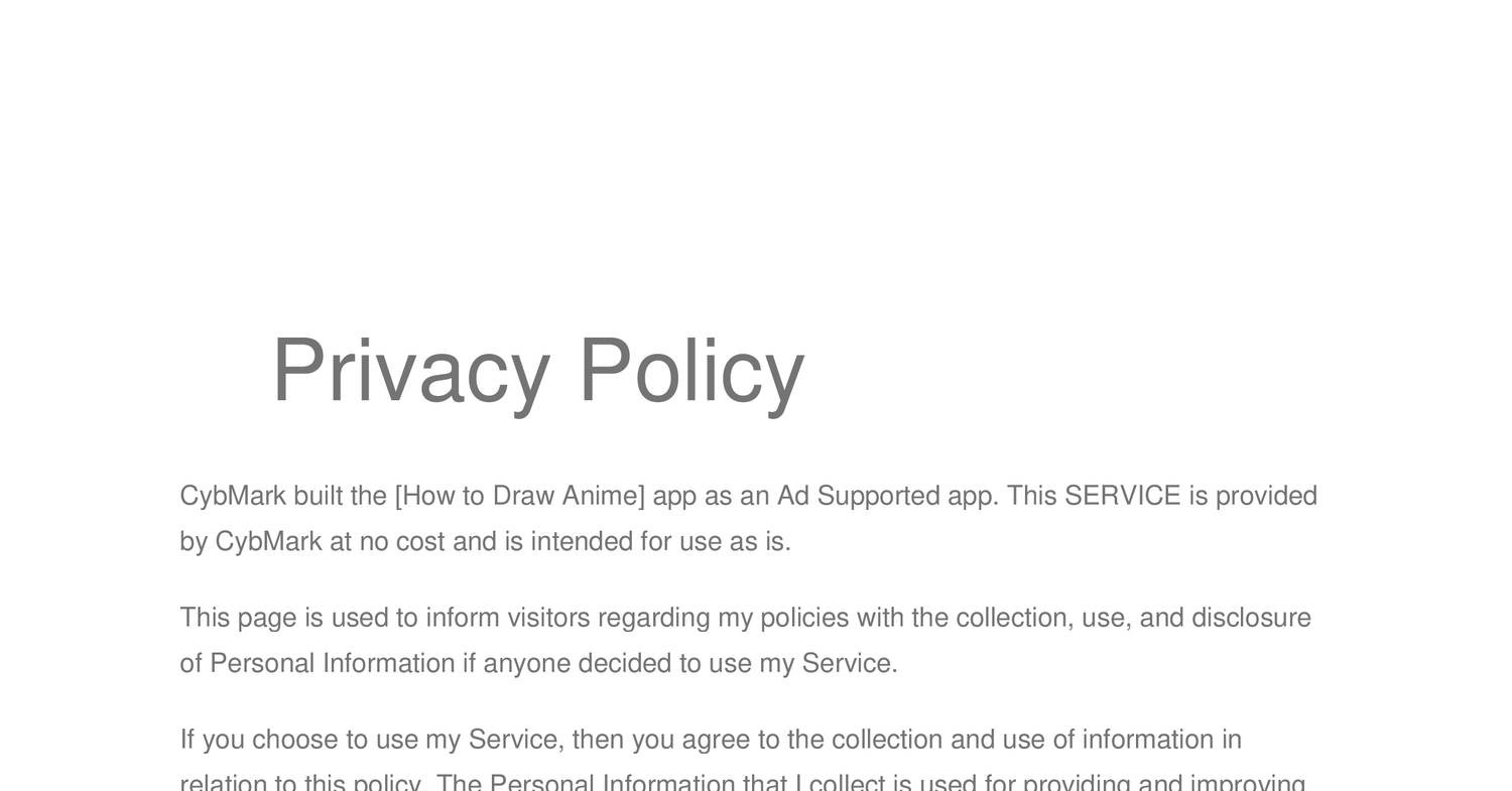 Privacy Policy _ How to Draw Anime.pdf | DocDroid