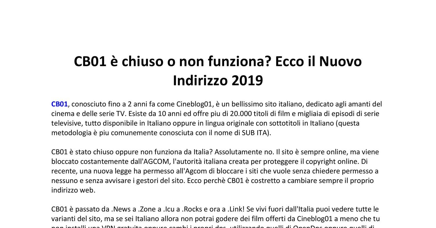 CB01 NUOVO INDIRIZZO DI FEBBRAIO 2026 visual data 8