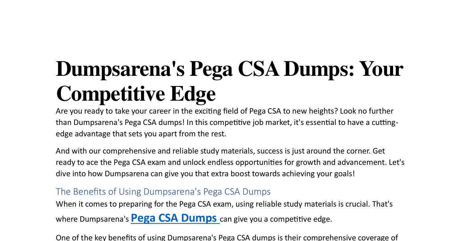 Pega dumps pdf docdroid