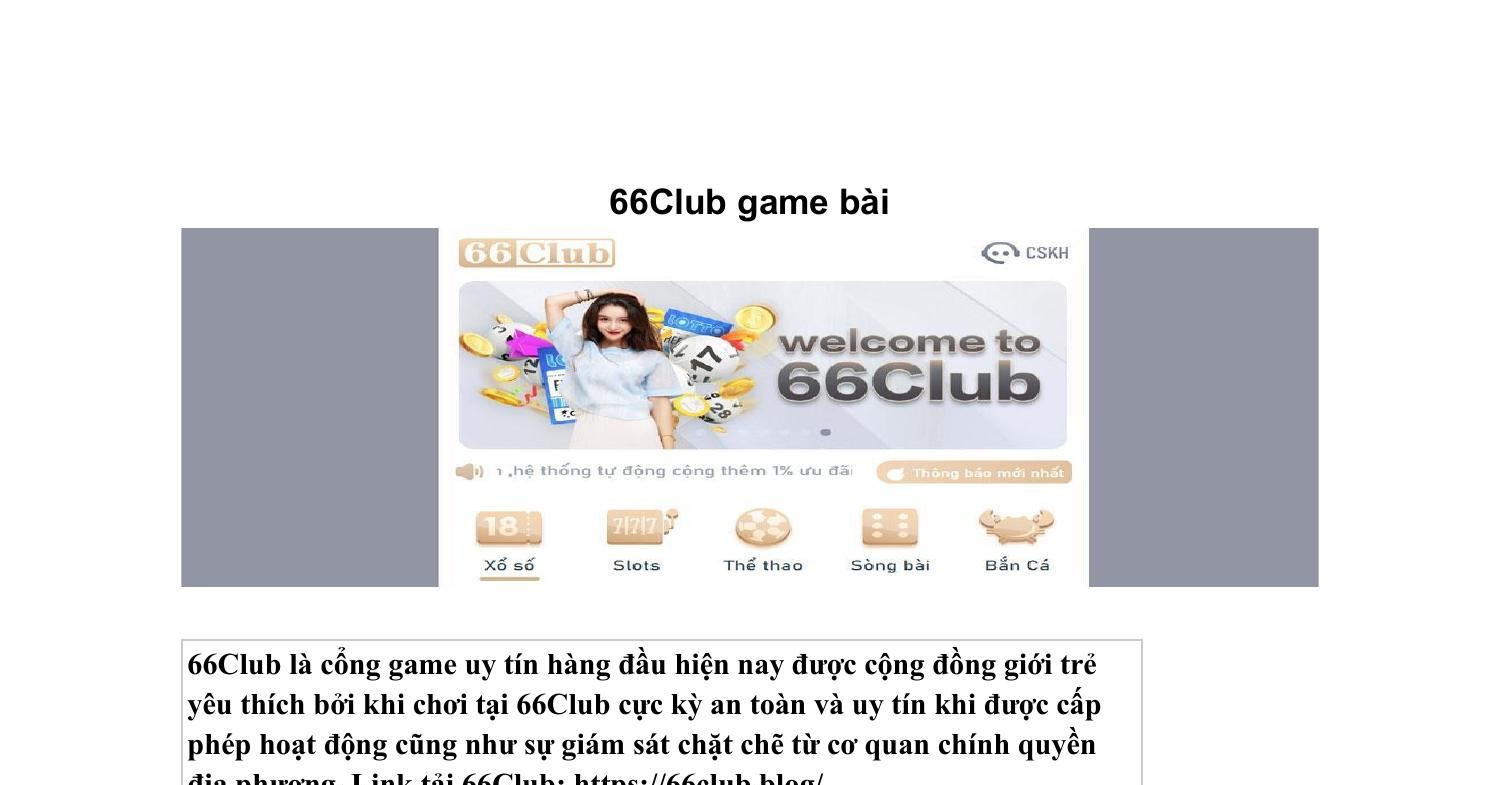 Hướng dẫn truy cập đường link, tải app an toàn cổng game 66Club
