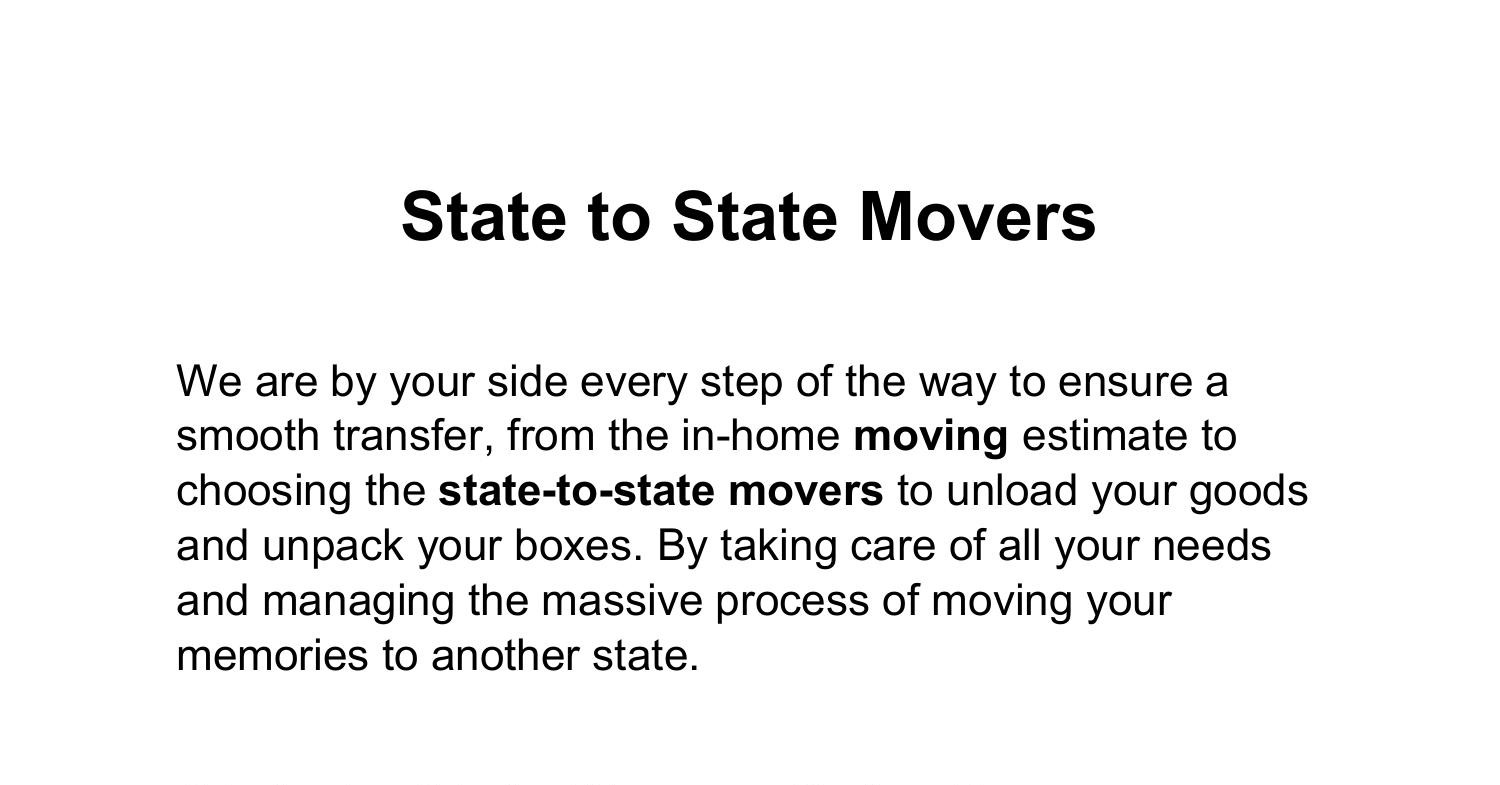 State to State Movers.pdf DocDroid