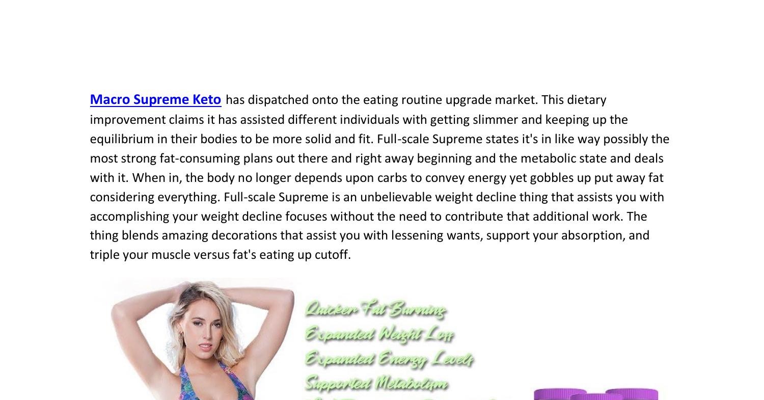Macro Supreme Keto Review 2021.pdf DocDroid