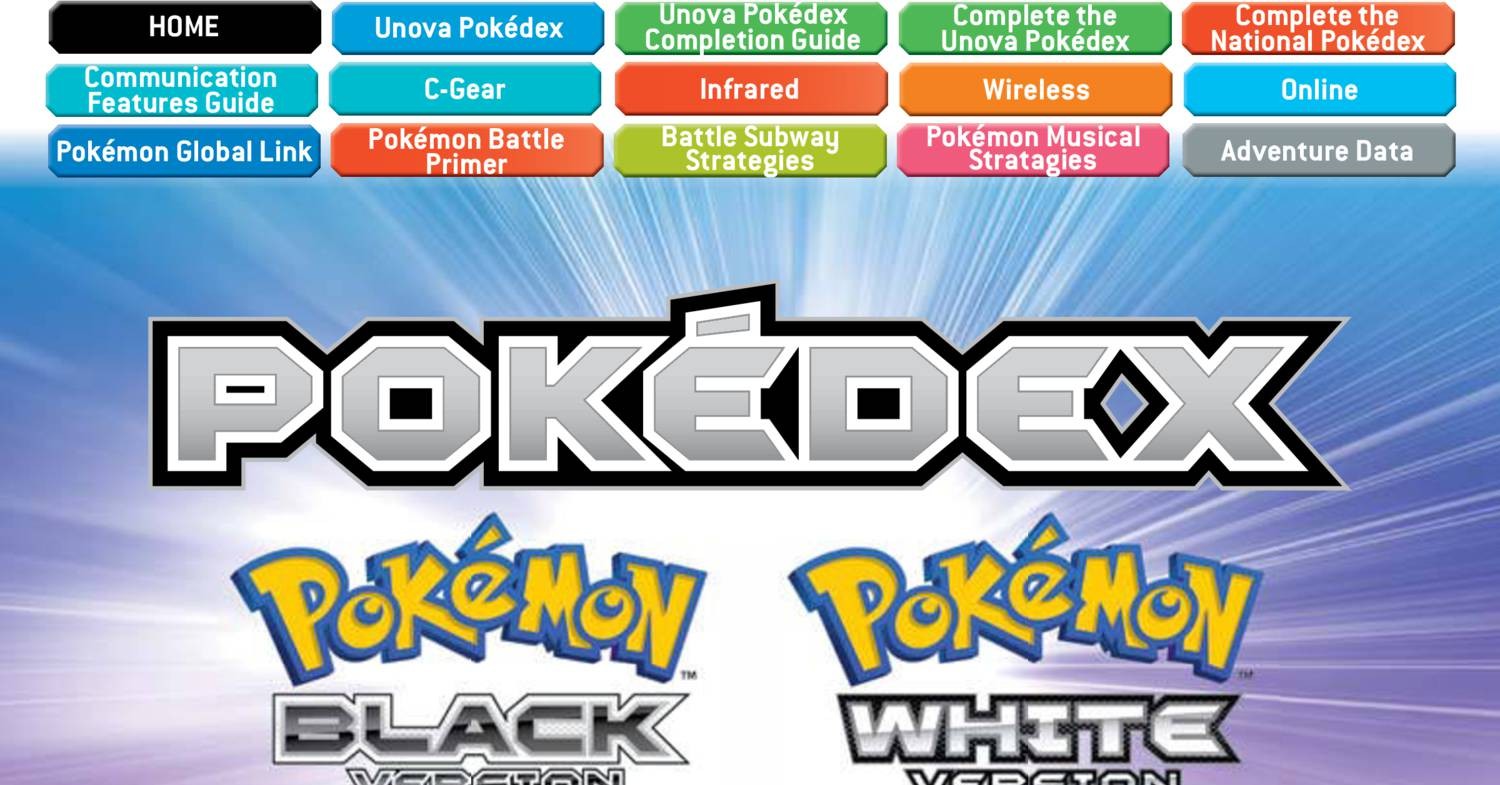 Official Unova Pokedex & Guide: Volume 2 Pokemon Black and White w