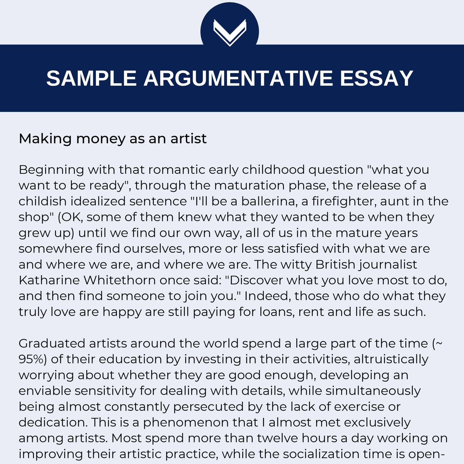 research based argumentative essay examples pdf