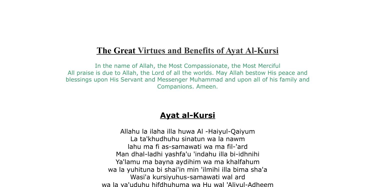 why-is-ayatul-kursi-so-important-in-english-pdf-infoupdate