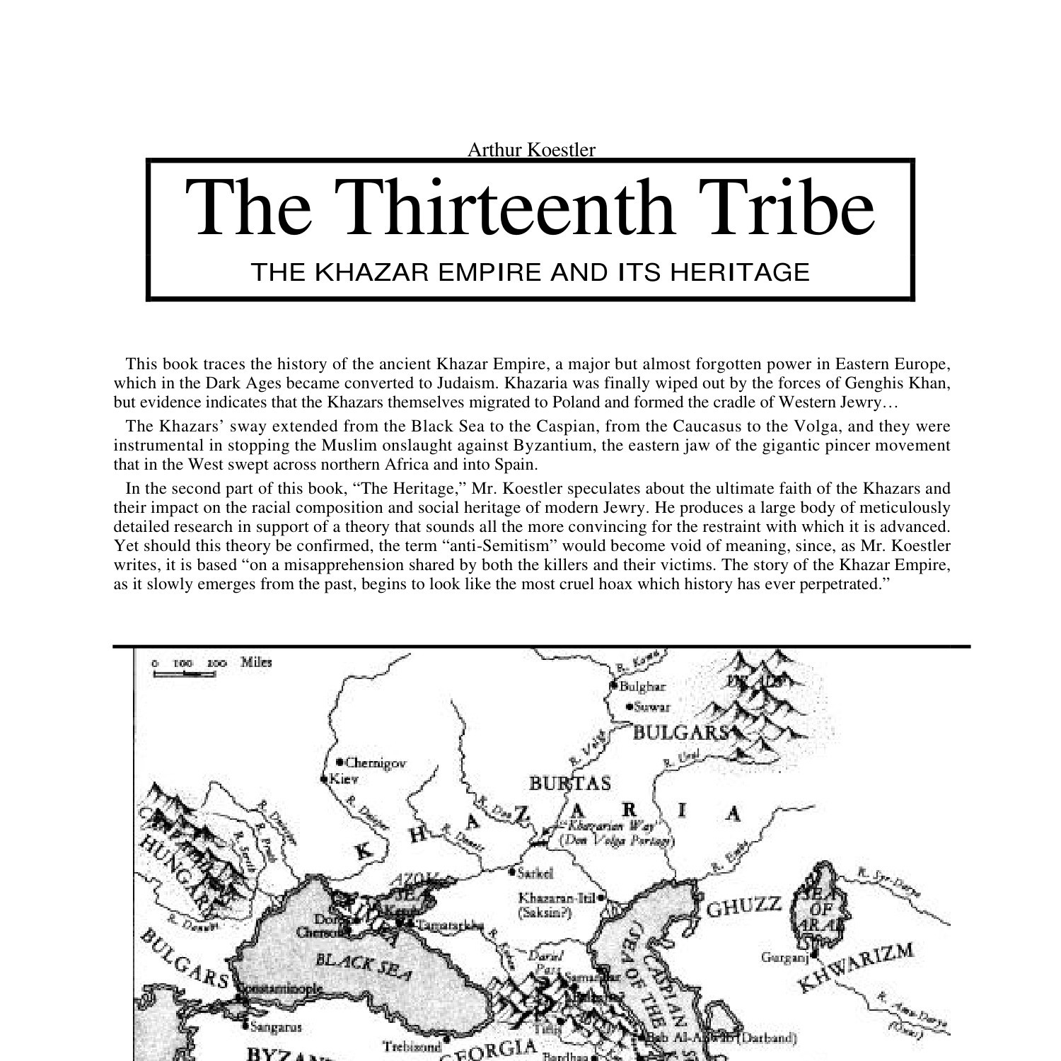The thirteenth tribe the khazar empire and its heritage pdfdrive