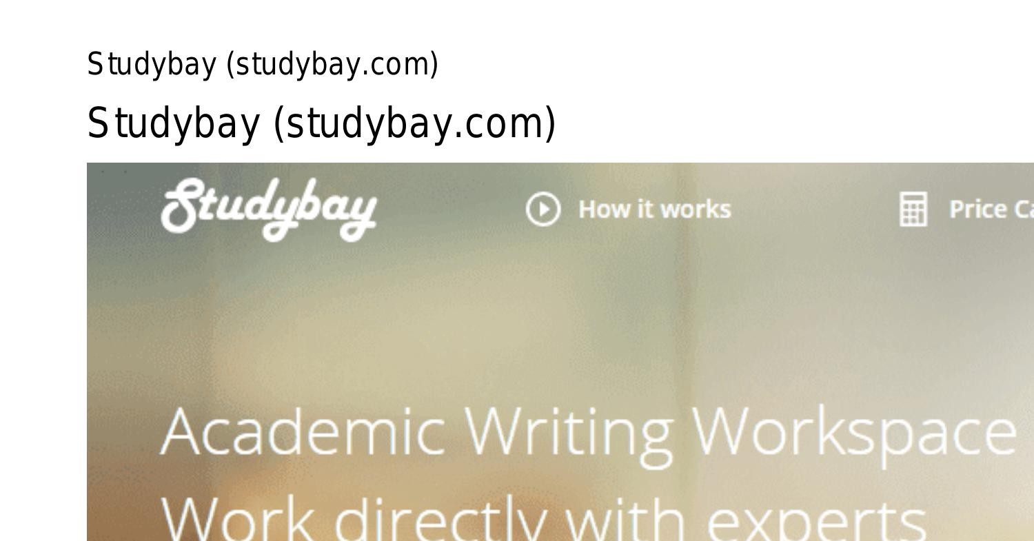 Studybay studybaycomrafkw.pdf.pdf | DocDroid