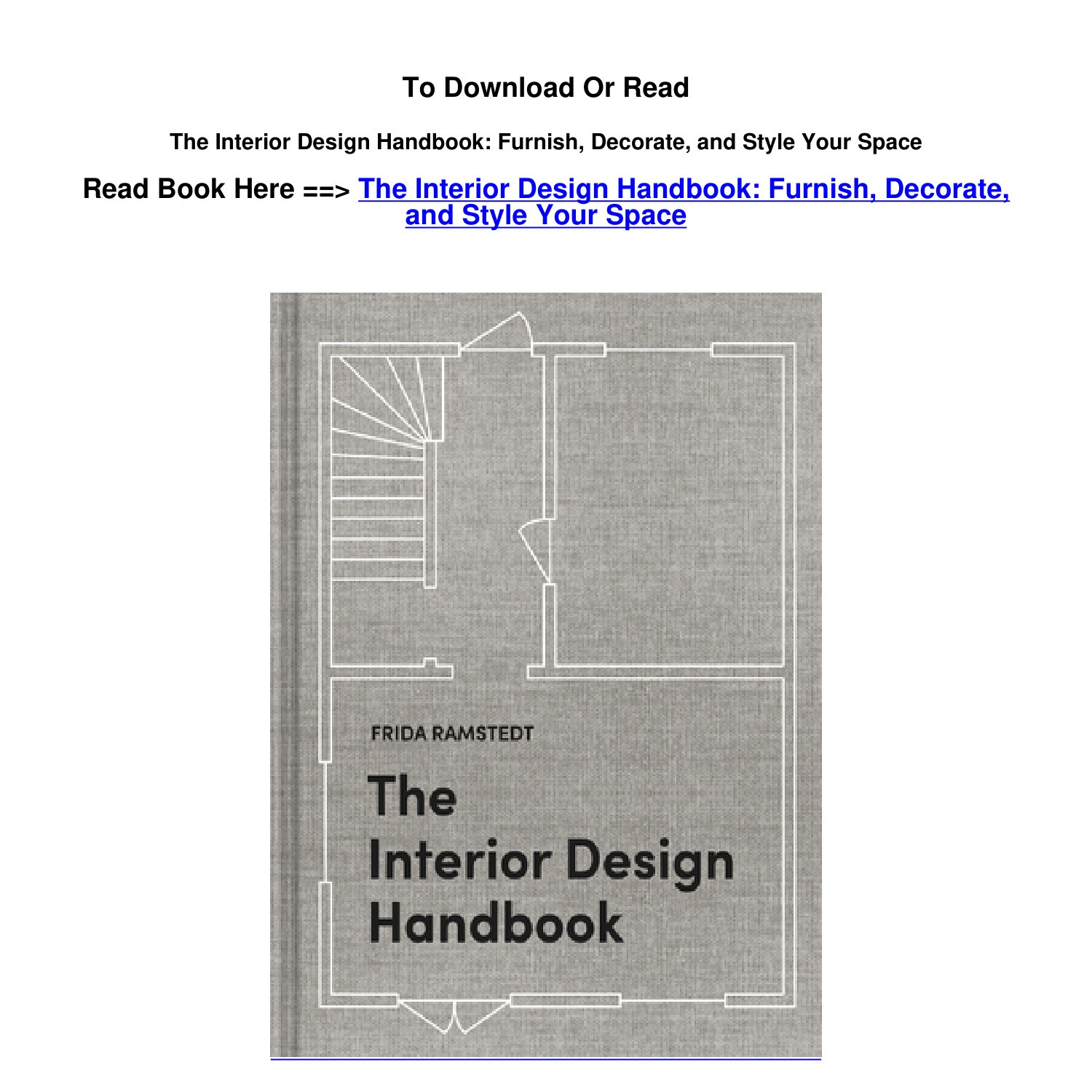 EPub DOWNLOAD The Interior Design Handbook Furnish Decorate and Style ...