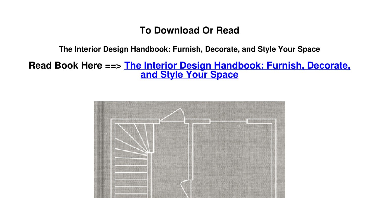 EPub DOWNLOAD The Interior Design Handbook Furnish Decorate and Style ...