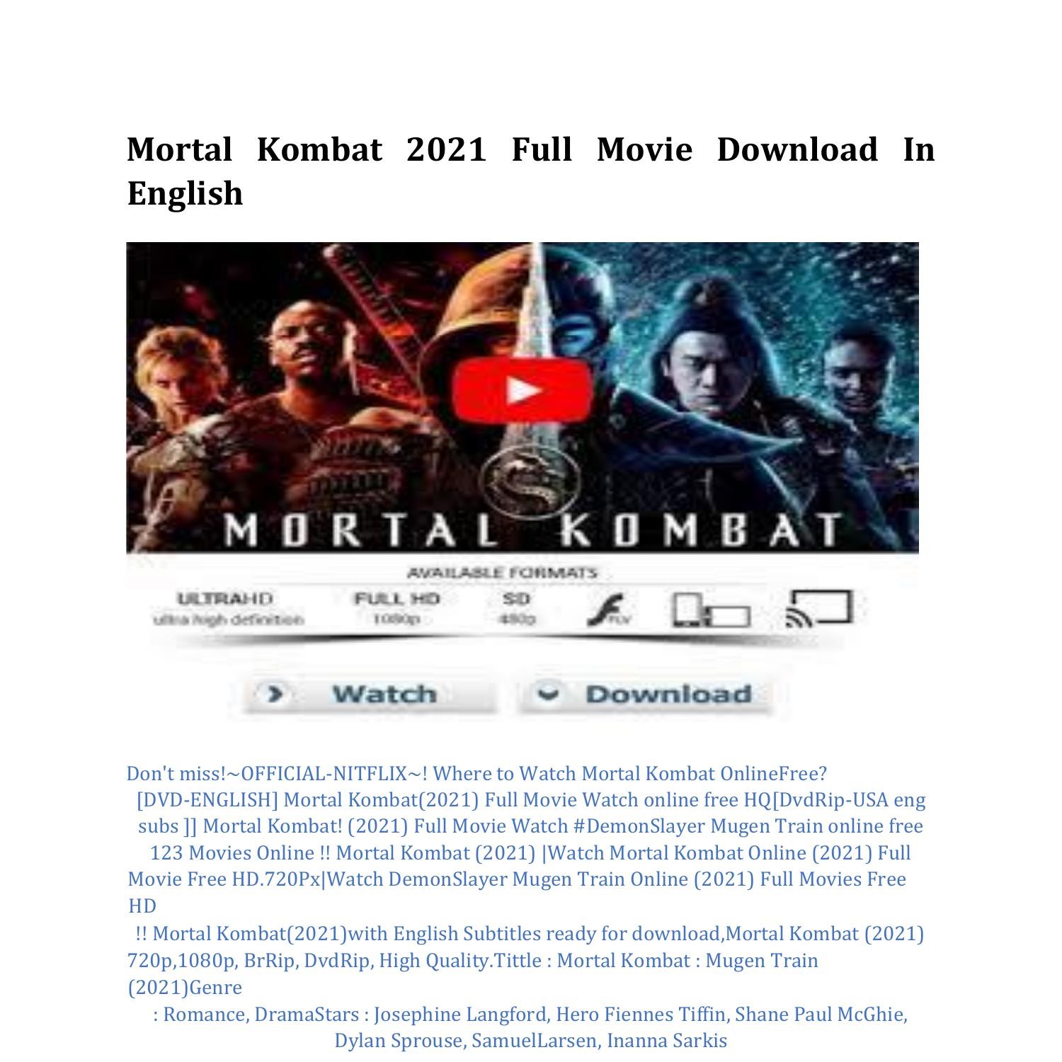 How to watch Mortal Kombat online: see how to stream movie where you are